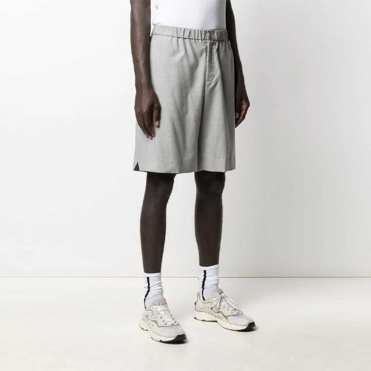 Off-White SS21 Logo Casual Shorts Version Gray OMCB049S21FAB0020500