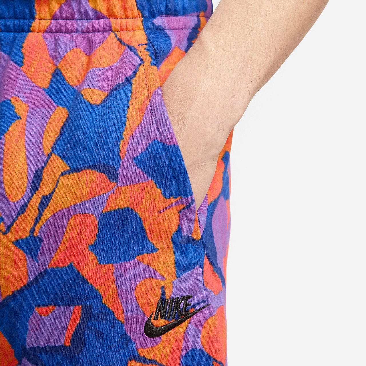 Nike Club Fleece French Terry Shorts 'Vivid Purple Deep Royal Blue' DX0804-551