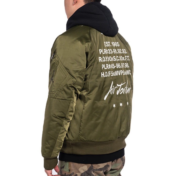 Air Jordan MA-1 Patch Logo Jacket Green CK1358-395