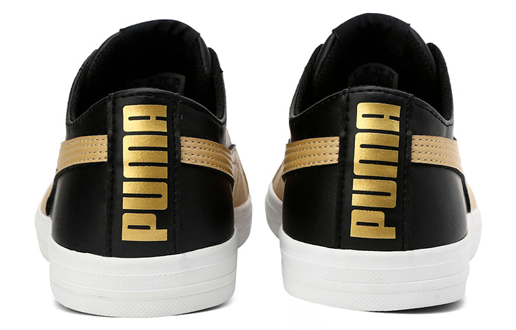 (WMNS) PUMA Cayden Idp Running Shoes Black/Gold 372091-01