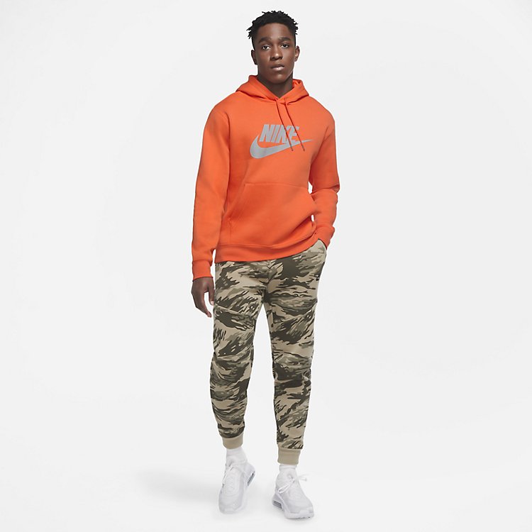Nike Sportswear Pullover Hoodie 'Electro Orange' CU4373-837
