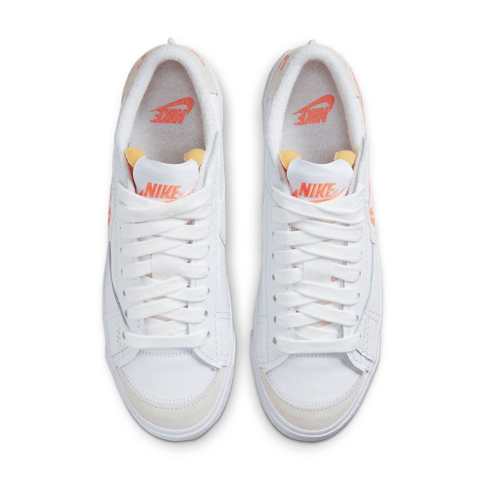 (WMNS) Nike Blazer Low Jumbo 'White Orange' DX2648-100