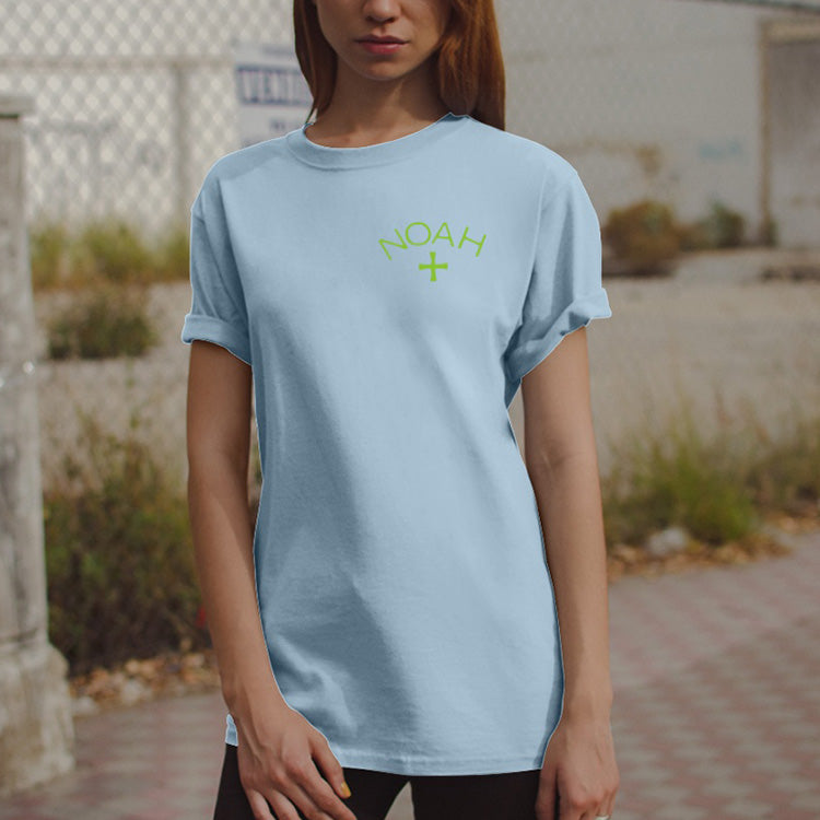 NOAH Nyc Summer Core Logo Tee Short Sleeve Unisex Light Blue T15SS20LBL