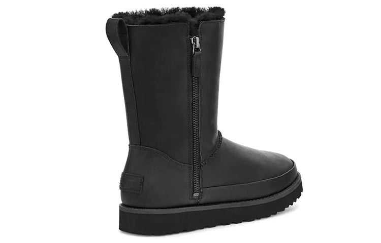 (WMNS) UGG Classic Zip Snow Boots Black 1116105-BLK