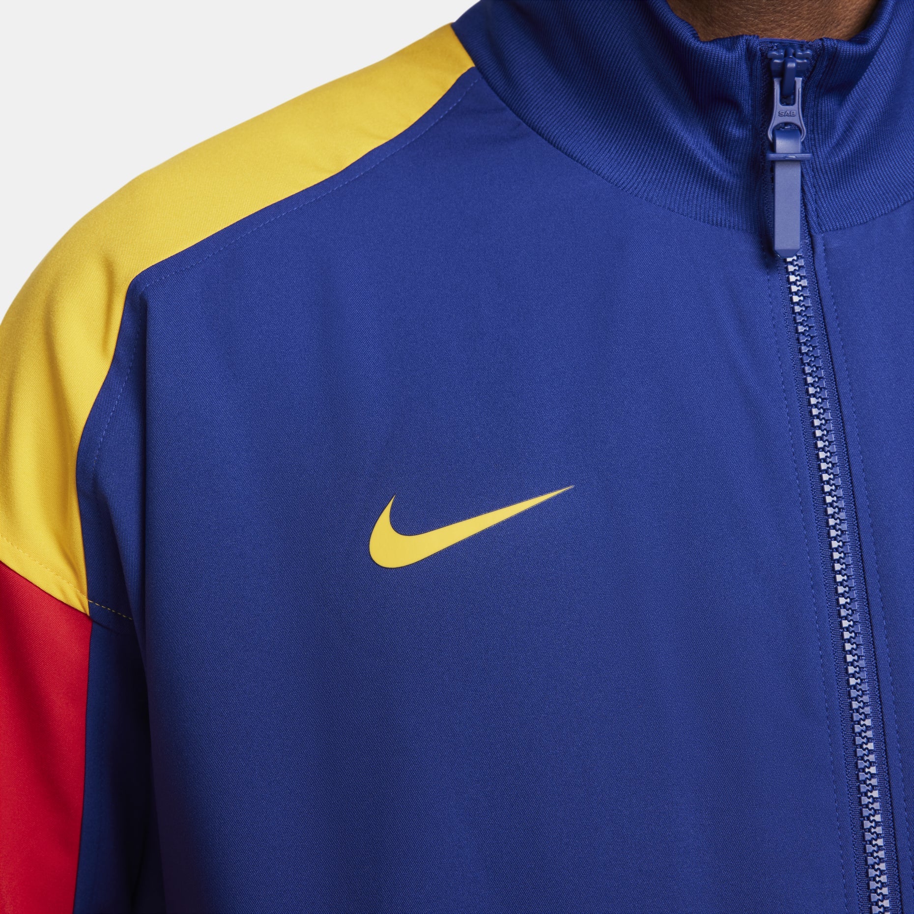 Nike Dri-FIT FC Barcelona Strike Soccer Track Jacket 'Royal Blue Red Gold' FJ5427-455