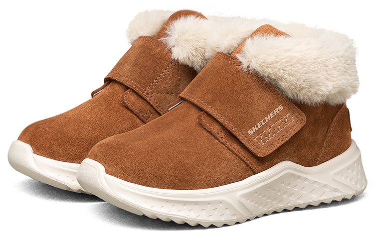(GS) Skechers Winter Boots 'Tan White' 660087N-BRN