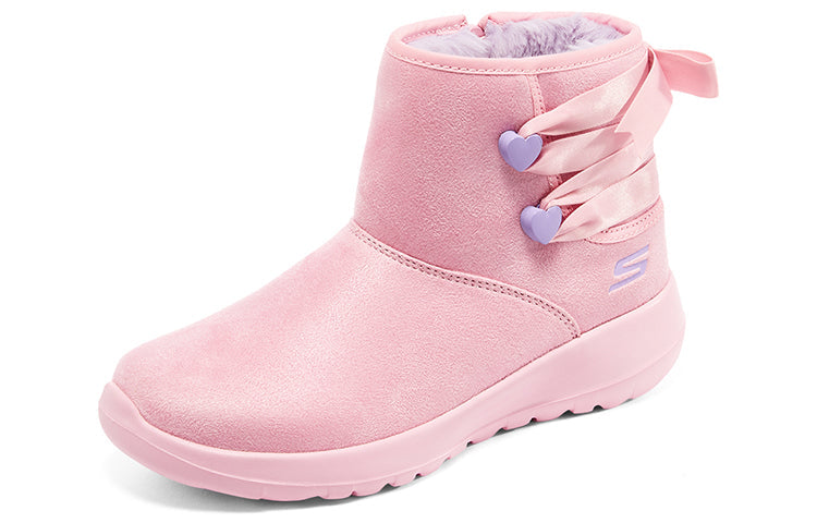 (GS) Skechers Comfy Boots 'Pink' 302921L-PKLV