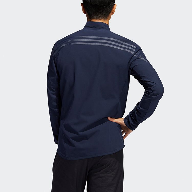 adidas Aero 3s Jkt Casual Sports Slim Fit Stand Collar Jacket Blue FL4387