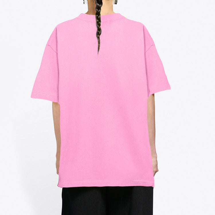Balenciaga Sponsor Round-neck Tee Pink/Red 612965TJVD95764