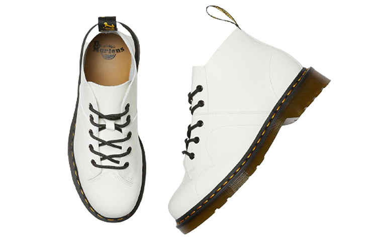 Dr. Martens church Leather Martin boots Unisex White 26741100