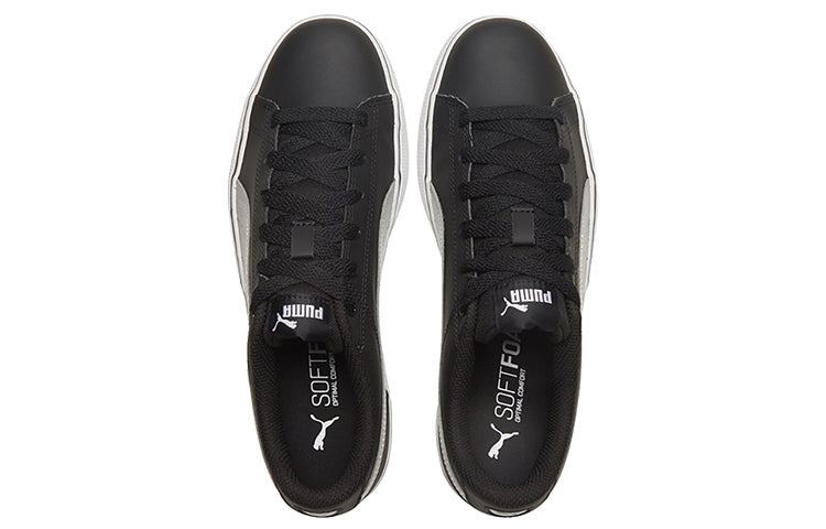 PUMA Court Point Vulc V2 Black/White/Silvery Low Casual Board Shoes 362946-11