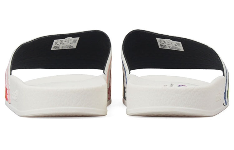 adidas Adilette Pride Rainbow Slippers 'White' DB3436
