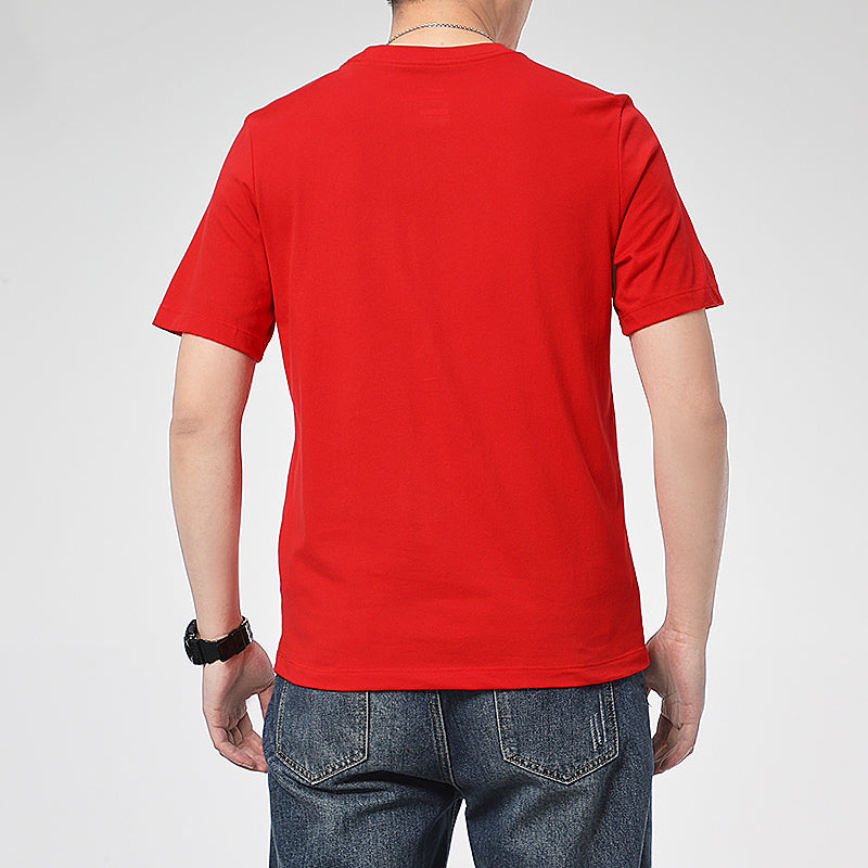 Nike Dri-FIT Tortoise Printing Quick Dry Sports Round Neck Short Sleeve Large Red CZ9830-657