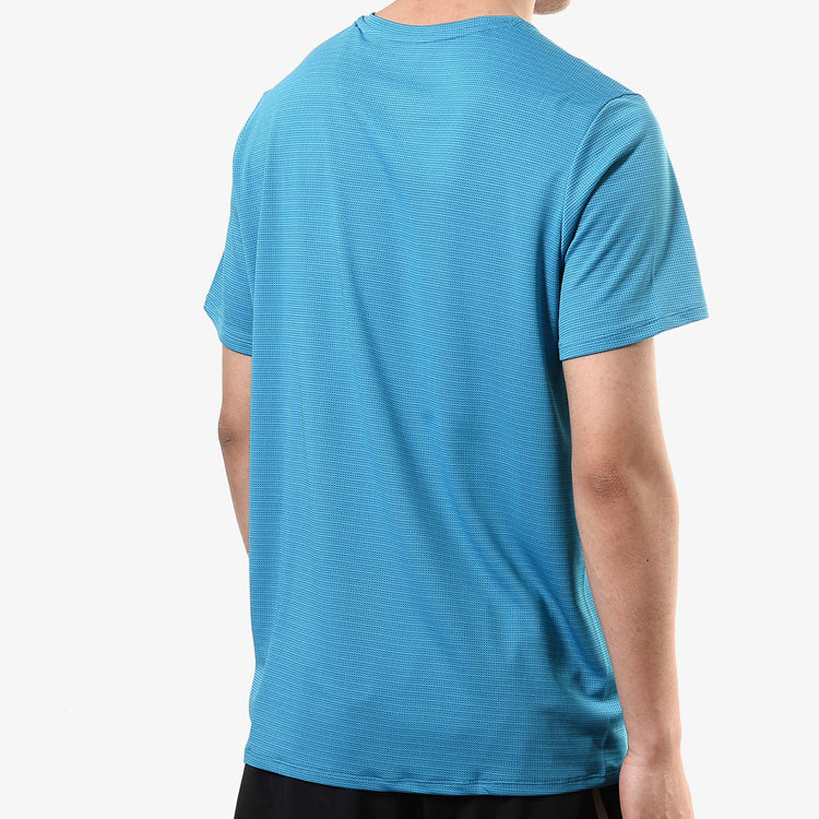 adidas Running Sports Round Neck Short Sleeve Blue FJ1149