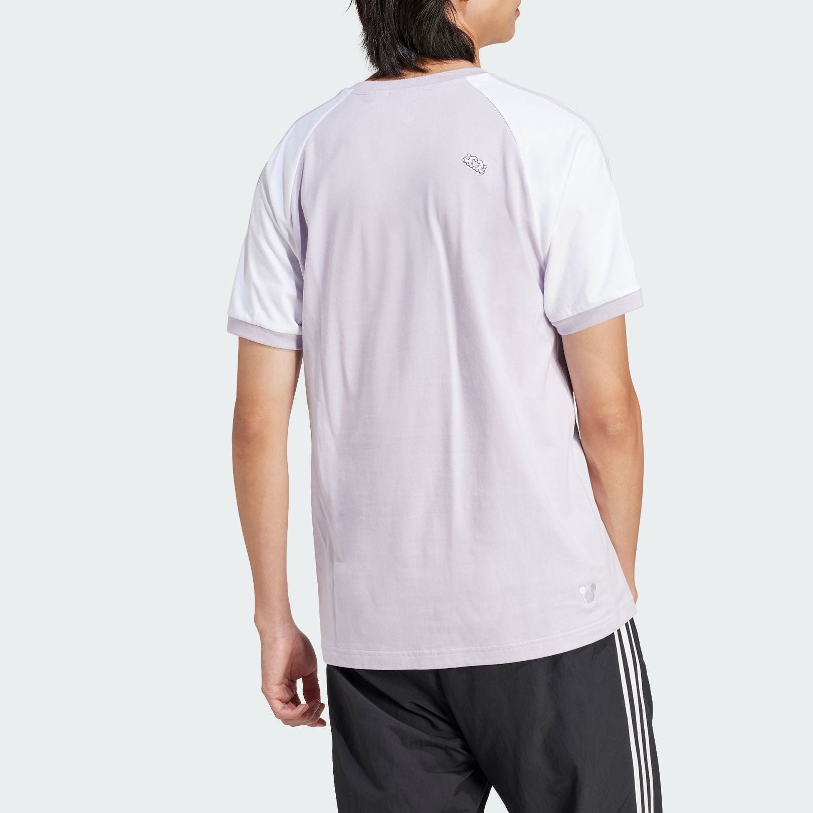 adidas Mickey Mouse x Originals 3-Stripes Tee Asia Sizing 'Purple' IY2271