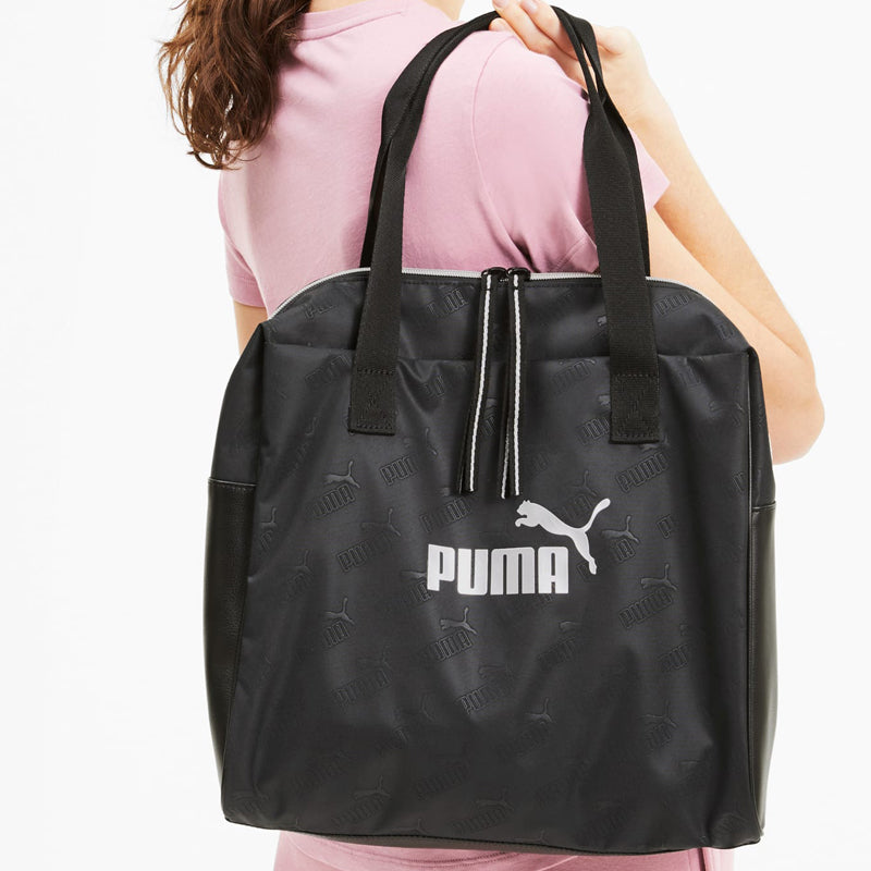 (WMNS) PUMA Core Up Large Shopper 'Black White' 077387-01