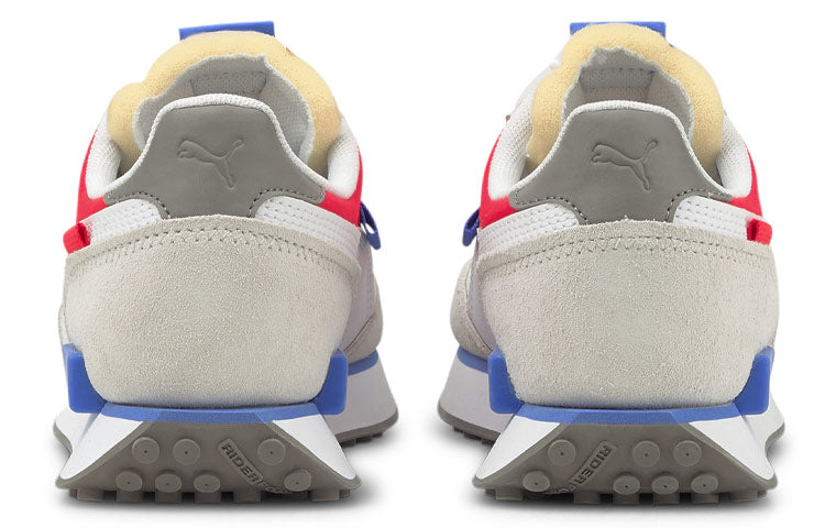 (WMNS) PUMA Future Rider Soft Low 'White Blue Red' 381141-01