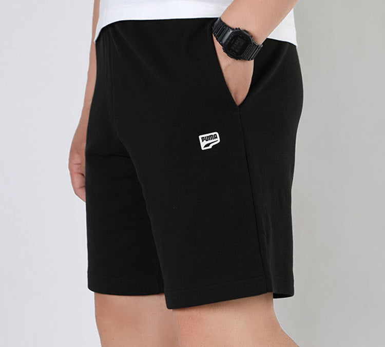 PUMA Trendy Casual Graphic Shorts 'Black' 530162-01