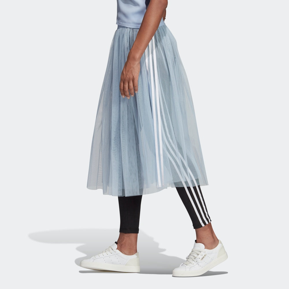 (WMNS) adidas originals SKIRT TULLE Blue DV0852