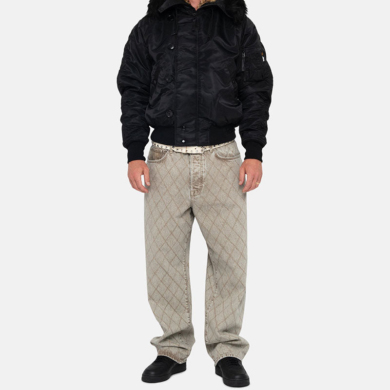 Stussy Big Ol Jean Quilted Denim 'khaki' 116635