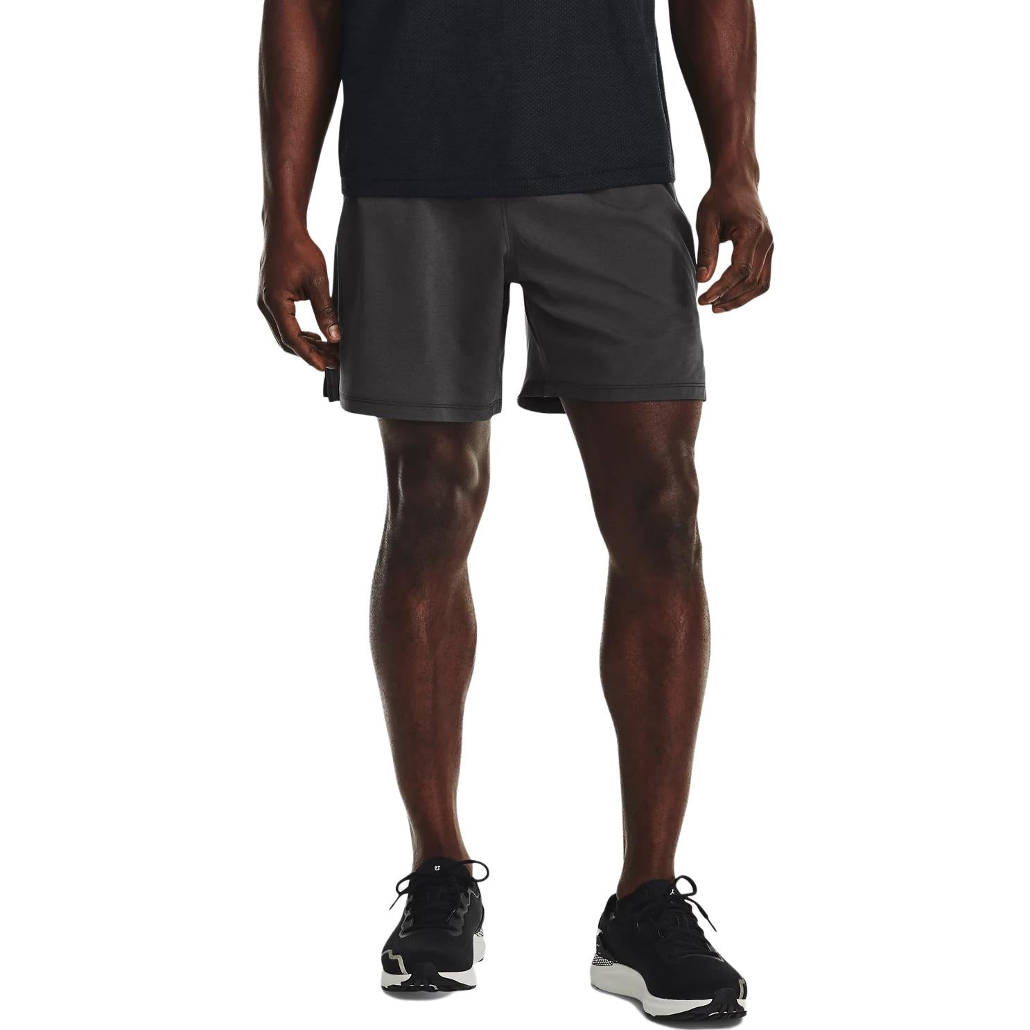 Under Armour Launch Elite 7 inch Shorts 'Black Grey' 1376510-001