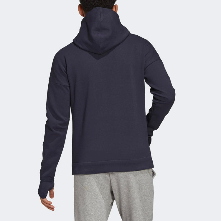 adidas Stripe Hooded Jacket Navy Blue FI7976