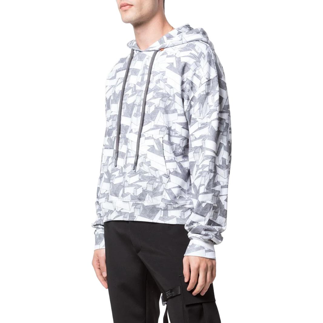 Off-White Arrows Print Cotton Hoodie OMBB037R20E3003399109910