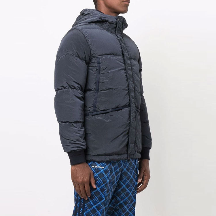 STONE ISLAND Nylon Badge Logo Down Jacket 'Ink' 751544508-V0026