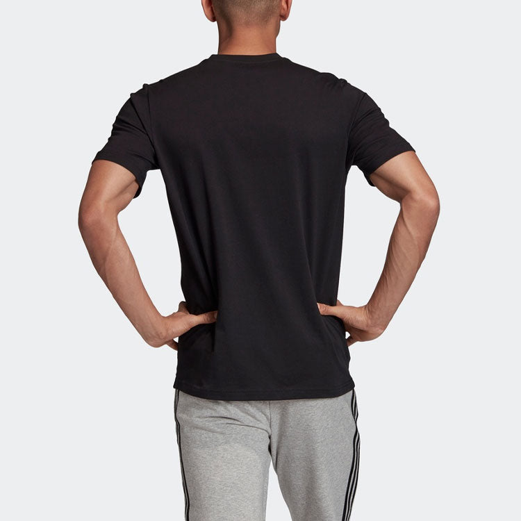 adidas M Lg Bx Fl T Logo Printing Sports Short Sleeve Black GD5929