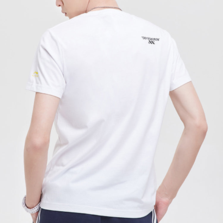 Li-Ning x Disney Cartoon Character Printing Short Sleeve Couple Style White AHSP065-1