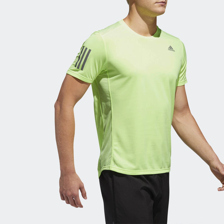adidas Own The Run TEE Running Short Sleeve Fluorescence Yellow DX1316