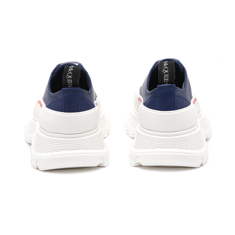 (WMNS) Alexander McQueen Tread Slick Sneakers 'Navy White Red' 702042WHZ624687