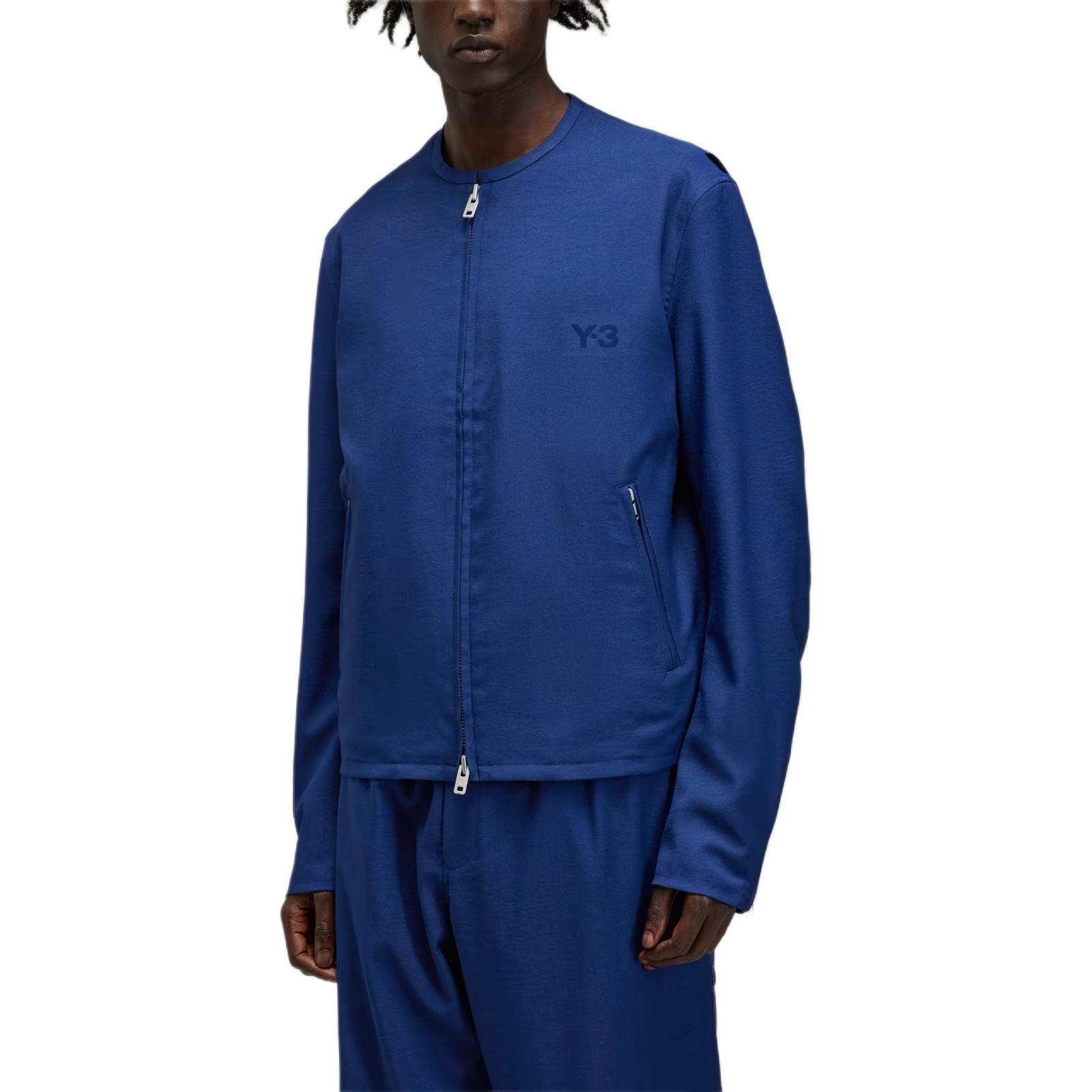 adidas Y-3 Mesh 3-Stripes Track Top Asia Sizing 'Dark Blue' JM7795