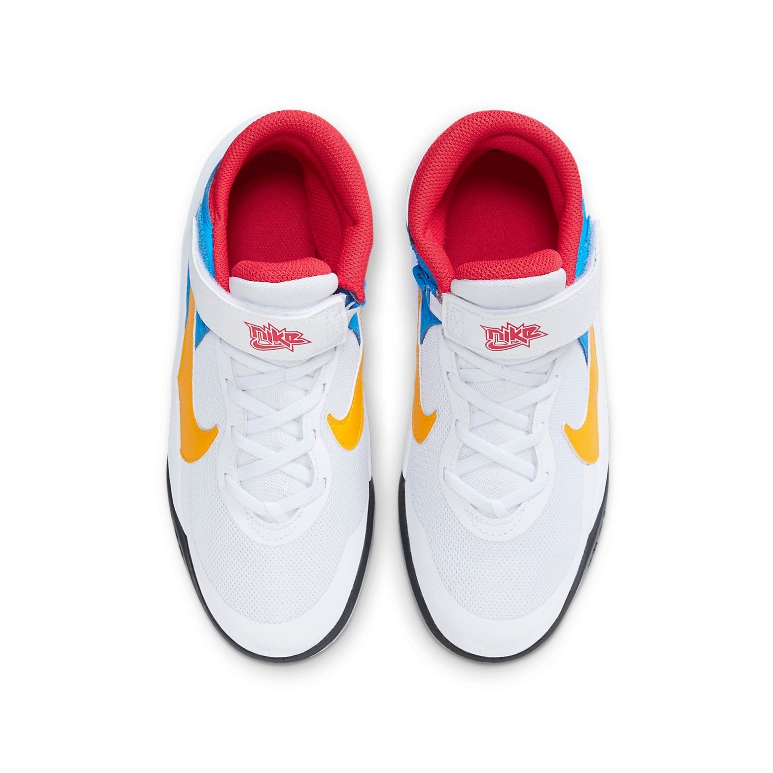 (GS) Nike Team Hustle D 10 'White Blue Yellow' DV9110-171