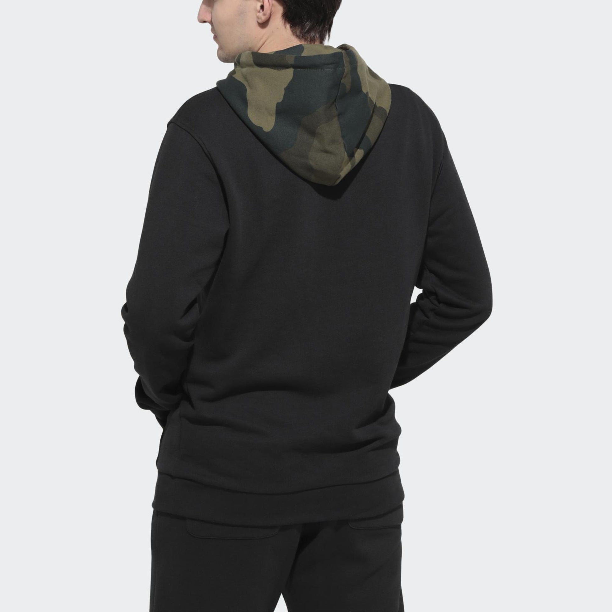 adidas originals Men's Camo Oth Athletic Casual Hooded Pullover Hoody Black FM3358