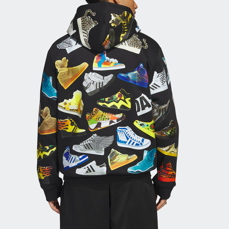 adidas Jeremy Scott Archive Hoodie 'Black' IA0097