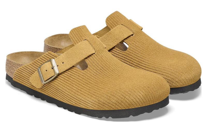 Birkenstock Boston Suede Embossed 'Cork Brown' 1026155