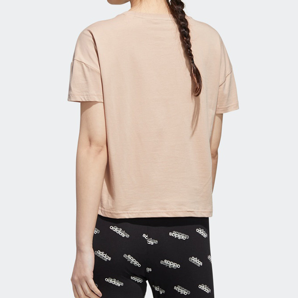 (WMNS) adidas Training Sports Short Sleeve Pink Red GG3417