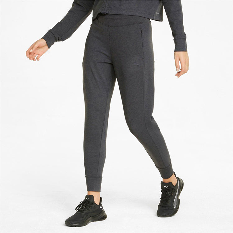 (WMNS) PUMA CLOUDSPUN High-Waisted Training Joggers 'Grey' 521574-01