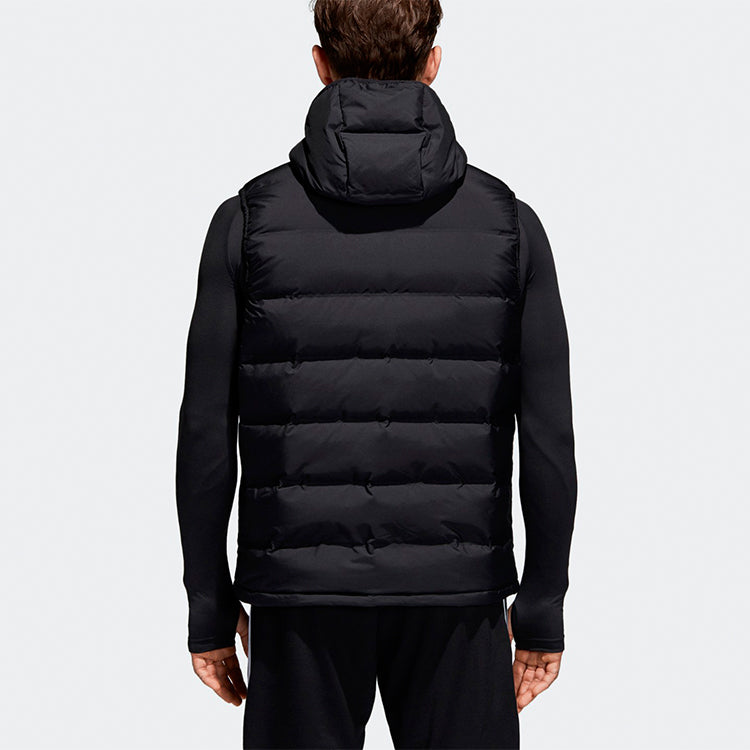 adidas Helionic Hooded Down Vest Men Black BQ2006