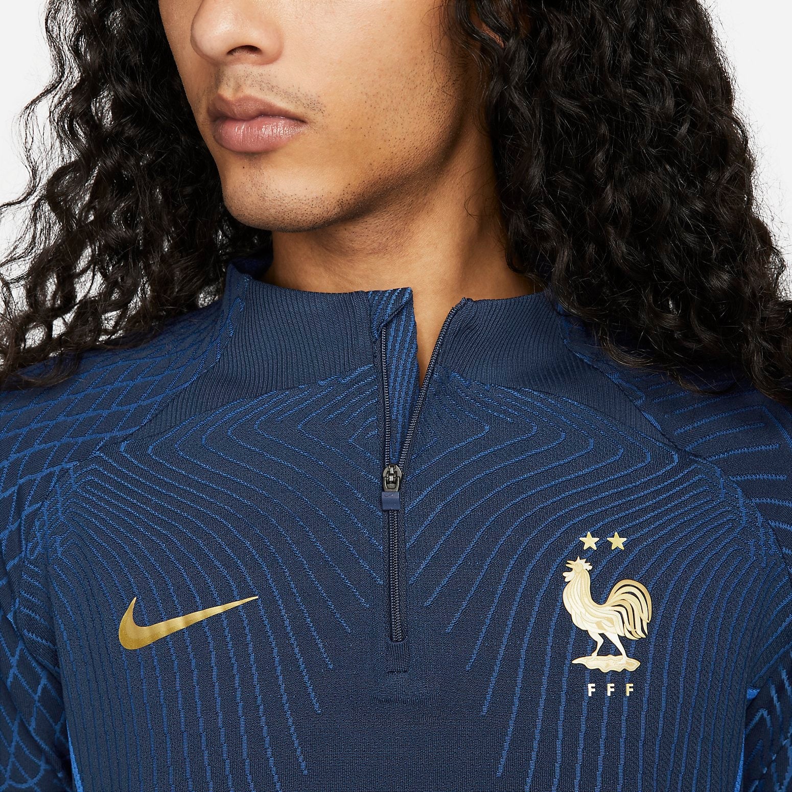 Nike France Dri-fit ADV Elite 1/4 Zip Strike Drill Top 'Blue' DH6423-410