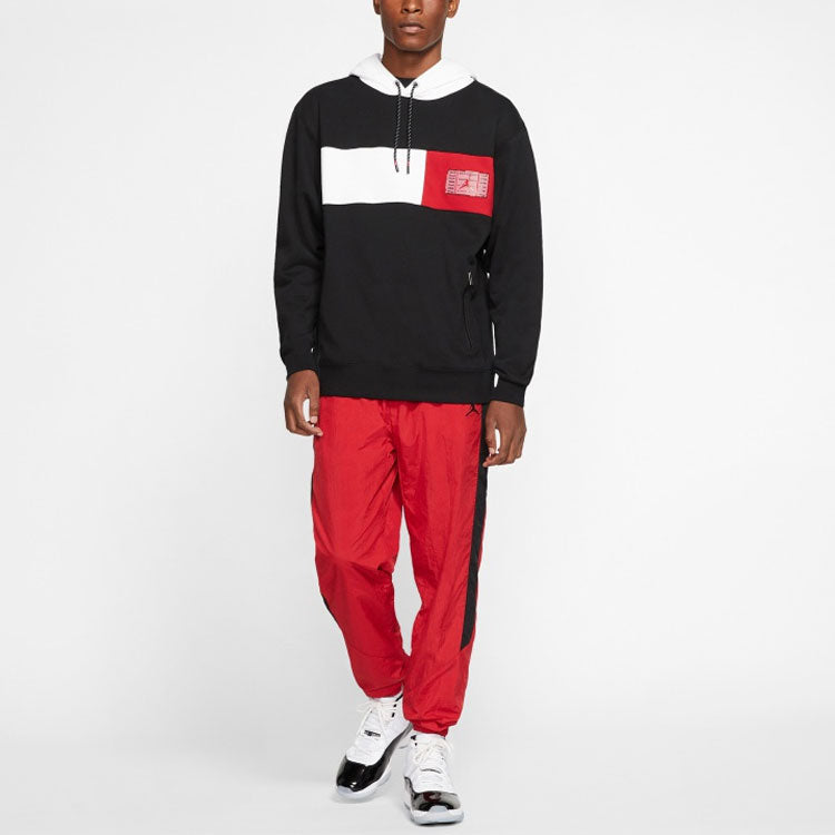 Air Jordan 11 Legacy Splicing Hoodie Asia Sizing 'Black' CU1510-010