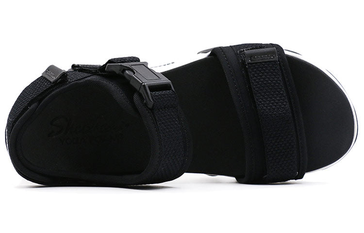 (WMNS) Skechers DLites 2.0 Fashion Black Sandals 88888160-BLK