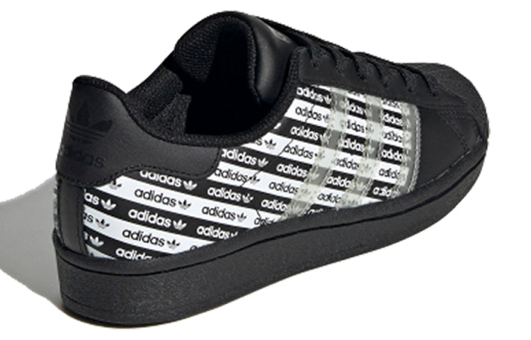 (GS) adidas originals Superstar J 'Black White' FV3762