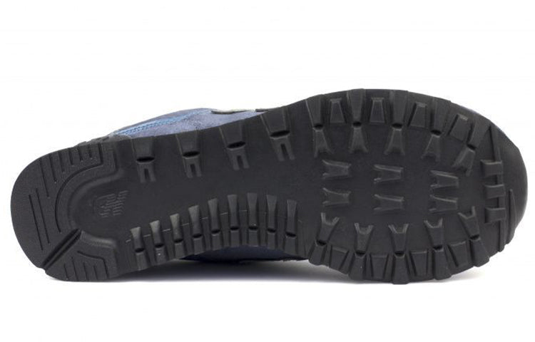 New Balance 574 Series Wear-resistant Non-Slip Shock Absorption Low Tops Gray Blue ML574CUB