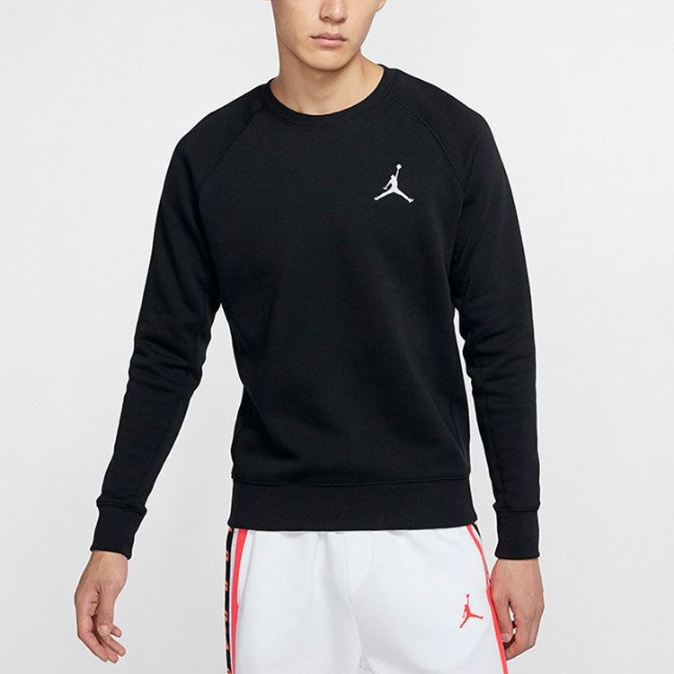 Air Jordan Fleece Lined Stay Warm Sports Round Neck Pullover Black DC6716-010