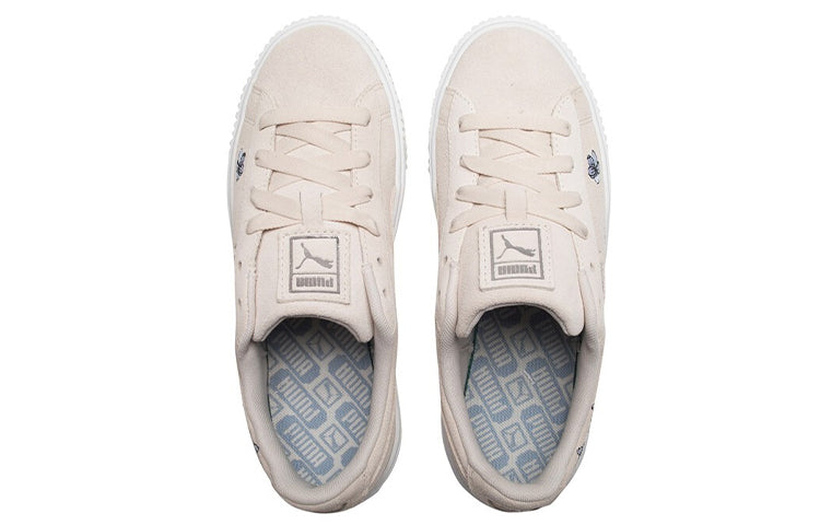 (WMNS) PUMA Platform Floral Flowers Casual Low Tops Skateboarding Shoes Beige 370806-04