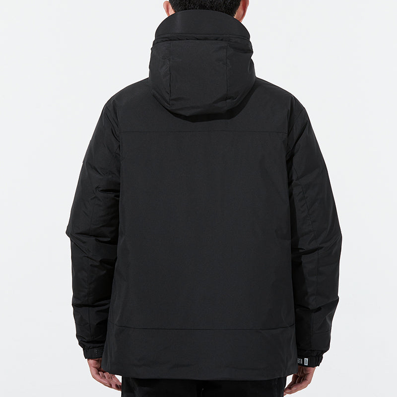 adidas Snw Down Jkt Drawstring hooded Casual Stay Warm Down Jacket Black H13869