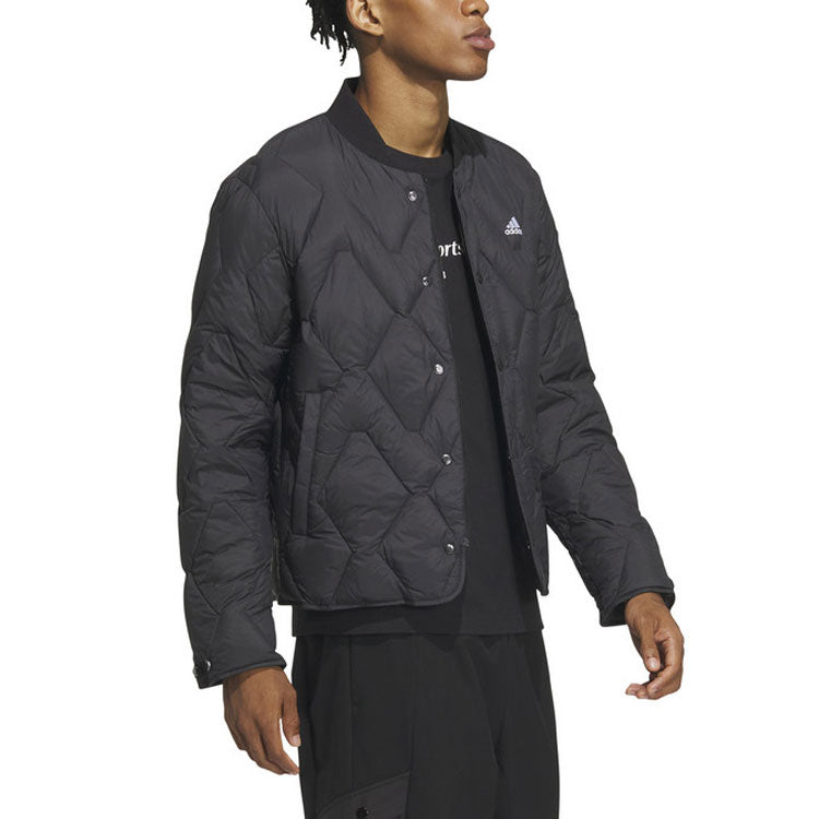 adidas Regular Varsity Down Jacket 'Black' IW0775