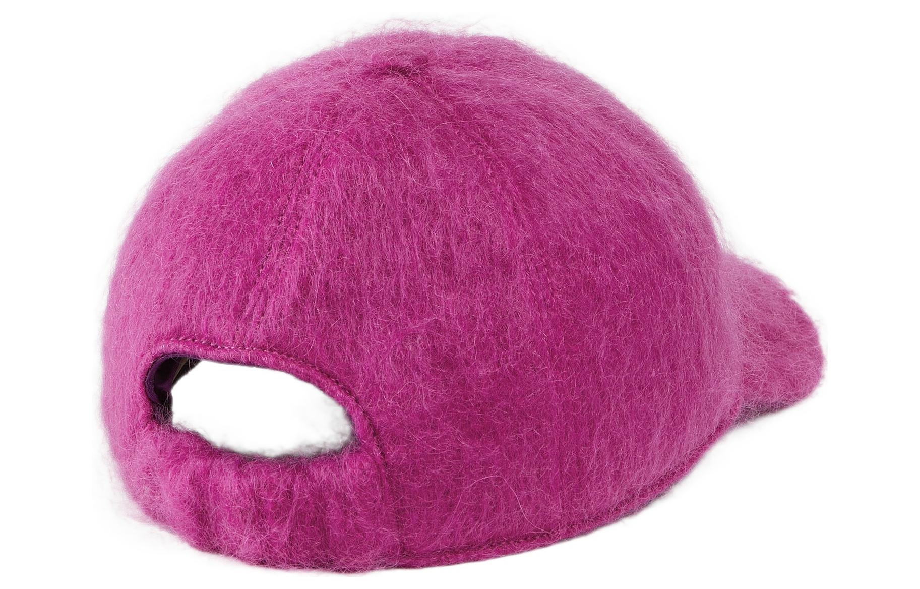 (WMNS) Gucci Mohair baseball hat with Double G 'Fuchsia' 729349-3HANB-5600